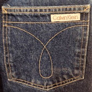 Vintage Calvin Klein Mom Jeans Size 11 Blue Dark Wash USA Made High Rise